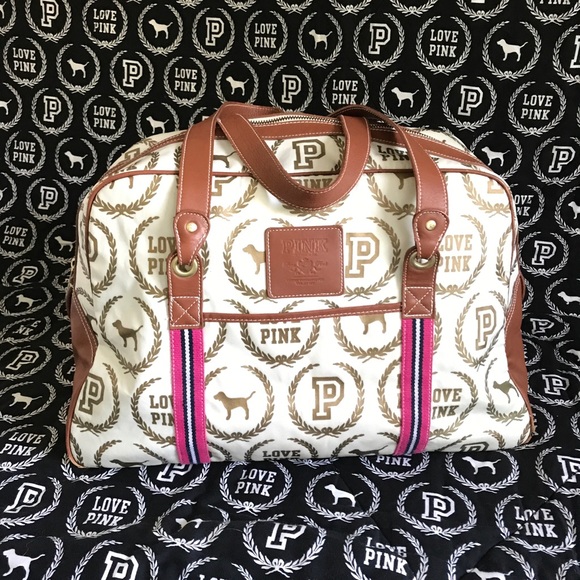 PINK Victoria’s Secret Monogram Luggage Set - Picture 2 of 8